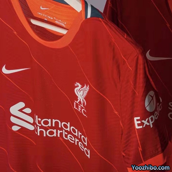 2021-22赛季利物浦主场球衣一览
